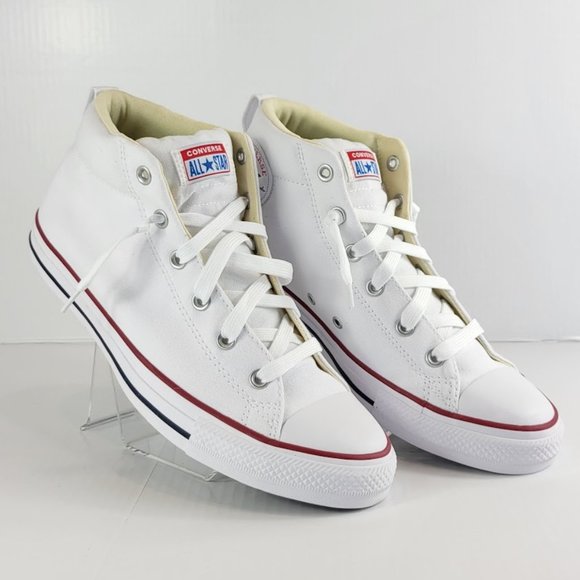 CONVERSE CTAS UNISEX street mid sneakers natural white Sz 11m